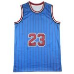 23 Striped Sleeveless Basketball Jersey