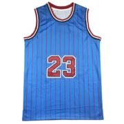 23 Striped Sleeveless Basketball Jersey