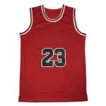 Red #23 Sleeveless Basketball Jersey