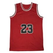 Red #23 Sleeveless Basketball Jersey