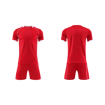 Red Short Sleeve Soccer Jersey Set