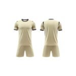 Beige Short‑Sleeve Soccer Jersey Set