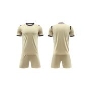 Beige Short‑Sleeve Soccer Jersey Set
